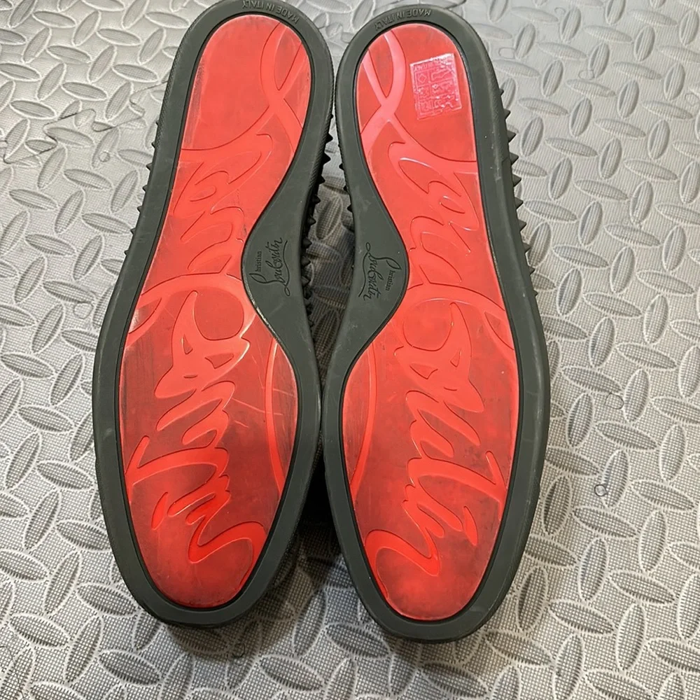 Christian Louboutin Men’s, suede, spiked slip on shoe.  Worn once. - Picture 3 of 3